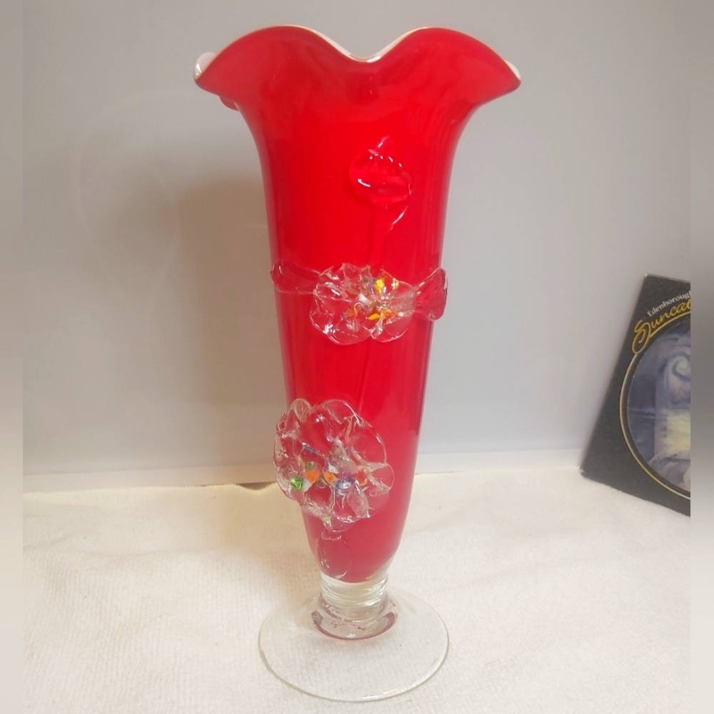 Trivoli Red Glass Vase